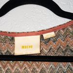 Anthropologie Maeve x  Orange Knit Chevron Dress Size Small Photo 3