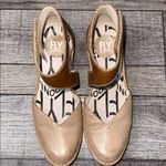 Fly London  Bronze Closed Toe Ankle Strap Comfy Wedge Shoes Photo 8