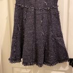 Eliza J  Navy Tweed Fit and Flare Dress Photo 4