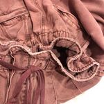 Free People Margate Pleated Trouser Paperbag Pants Burgendy Red Medium Photo 8