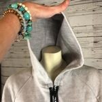 Millen charm Burgundy" free cut with a zipper with a hood gray size medium Photo 7