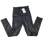 Revolve Plush Faux Leather Fleece Lined Liquid Moto Leggings Black Size Small NWT Photo 1