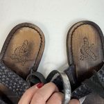 Freebird by Steven 38 US 7 Sea Sandal Braided Leather Strappy Black Silver Photo 8