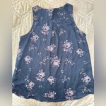 Maurice's Floral Tank Top - Blue and White Photo 4