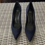 Stuart Weitzman  Nouveau Goosebump Stiletto Navy Blue 8.5 Pumps Classic‎ chic Photo 1