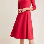 Maeve x Anthropologie Red Jocelyn Midi Dress Size Small Photo 0