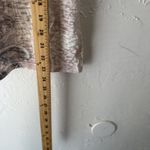 Cato  Y2k Tuscan Large White‎ Gray Short Sleeve Rhinestone Scroll Print Top Photo 5