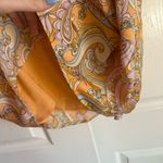 American Eagle NWT  Outfitters OneShoulder Paisley Dress Orange Yellow medium Photo 3