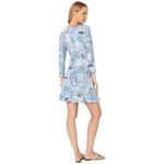 Lilly Pulitzer Jessalynn Long Sleeve Wrap Romper Blue Peri Lapis Lantern XXS NEW Photo 9