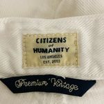 Citizens of Humanity  white slightly distressed denim mini skirt. Size 26 Photo 6