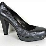 Calvin Klein Scarlet crinkle pewter women’s chunky heels Women’s size 8.5 Photo 8