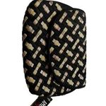 Americana by sharif makeup bag NWT woven with mirror Black Photo 0