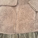 Double Zero Full Zip Light brown Taupe Sherpa Fleece S Womens with Pockets Photo 2