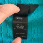 Ali Miles Oversized Button Textured Collared 3/4 Sleeve Tunic Blue Teal Artsy Size XL Photo 10