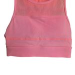 Zyia Hot Pink Coral High Neck Zip Back All-Star Women's Sports Bra Size Small Photo 4