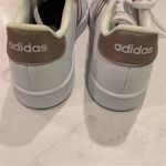 Adidas  Grand Court Rose Gold and White Tennis Shoes Sneakers Photo 5