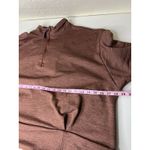 Athleta  Sweatshirt Womens 3X Brown Altitude Polartec Half Zip Athleisure Lined Photo 6
