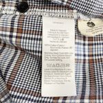 Madewell  Plaid Westlake Shirt Gray Plaid Flannel Size Medium Grunge Casual Boxy Photo 9