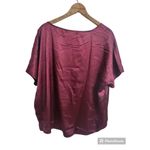 BB Dakota 2 Piece Satin Lounge Set Size XXL Maroon New Photo 5