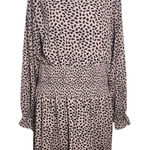 She + Sky Pink and Black Print Mini Dress Size Large Wedding Guest Dress Photo 0