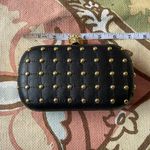 JustFab Vintage Y2K Skull Crystal Eyes Rectangle-box Stud Grommets Chain Whimsygoth Punk Rave Coquette Purse Clutch Doll shoulder club night out festival Kill gold festival emo rhinestone embellished Photo 1