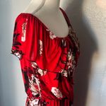 Mlle Gabrielle  Red Floral Maxi Dress Photo 6