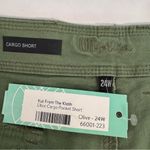 Kut From The Kloth NWT  Green Elliot Cargo Shorts Size 24W Zip Fly 6” Inseam Photo 4