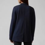 Athleta Venice Blazer Workwear Office In Navy Heather Size 0 NWT Photo 3
