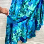 Eliza J Women's Floral One Shoulder Ruffle Cocktail Dress Blue Size 8 tiny flaw Photo 5