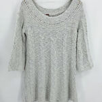 Free People  Sweater‎ Dress Oatmeal Cable Knit Medium New Photo 0
