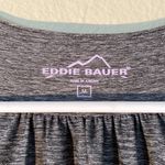 Eddie Bauer  baby doll stripe tunic top women size medium grey & white Photo 3
