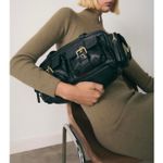 Mango Sweater Midi Zip Knitted Dress Khaki NWT Size 8 / Large Photo 7