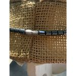 Hematite Pink Beaded Open Heart Pendant Necklace Gold Accents Screw Barrel Clasp Photo 3