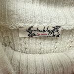 Free People ‎ Carly Swit Cropped Sweater Cream Size M Photo 2