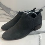 Lucky Brand  Womens Black Leather Block Heel Gerrilyn Ankle Boot Sz 10 Minimalist Photo 2