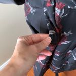 NEW....KENZIE long, lightweight floral trench. Black Photo 5