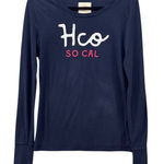 Hollister Vtg  Womens Shirt Size L‎ Y2K Mall Embroidery Preppy Baby Tee Spell Out Photo 0