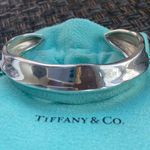 Tiffany & Co. Sterling Silver Nature Leaf Cuff Bangle Bracelet 925 6” Photo 8