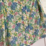 SALE David brooks bright floral button down size 10 Pink Photo 1