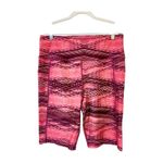Nine West Size XL Women's Hot Pink Patterned Activewear Shorts Bootie shorts Photo 1