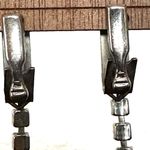 Vintage blue Rhinestone Sweater Guard Collar Clip Photo 2