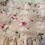 Forever 21 Pink Floral Eyelet Skirt Photo 4