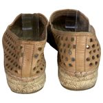 Loeffler Randall  Mara Lasercut Leather Espadrille Flats Brown Black Size 7 Photo 6