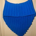 Boutique Blue Strapless Knit Top Photo 1