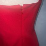 Bebe  Red Halter Stretch Knjt Knee Length Party Holiday Date Night Dress Size 10 Photo 4
