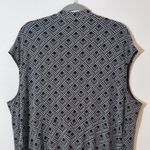 London Times  Plus Size Blue and Brown Print Dress Size 22W Wedding Guest Dress Photo 3