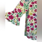 Crown & Ivy  Floral Boho Peasant Blouse Top Small Petite Flower Garden Party Photo 2