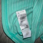 Patagonia Green and white striped Half zip fleece sweatshirt XXL Photo 2