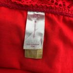 No Boundaries  Womens Bikini Swim Bottoms Crochet Red Size L Photo 2