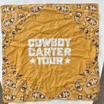 Beyonce Cowboy Carter Tour Mustard Yellow Bandana VIP Gift Concert Merch Photo 0